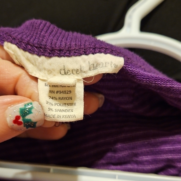 Derek Heart Violet Button-Up Cardigan - Picture 5 of 6